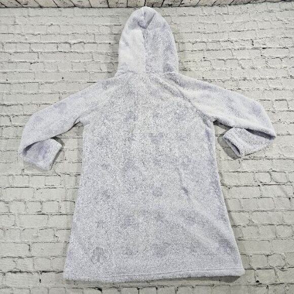 Disney Mickey Mouse Faux Fur Fleece Purple Long Sleeve Pullover Hoodie WOMENS M - Picture 10 of 10